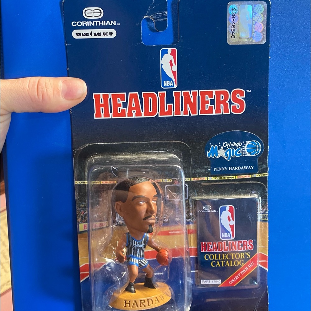 NBA Headliners Penny Hardaway Action Figure - Blue and Brown